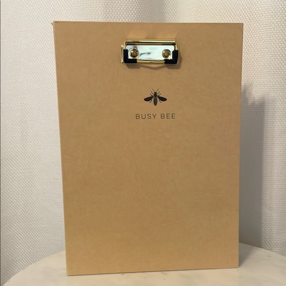 Busy Bee Tan Clipboard, folder and notebook set